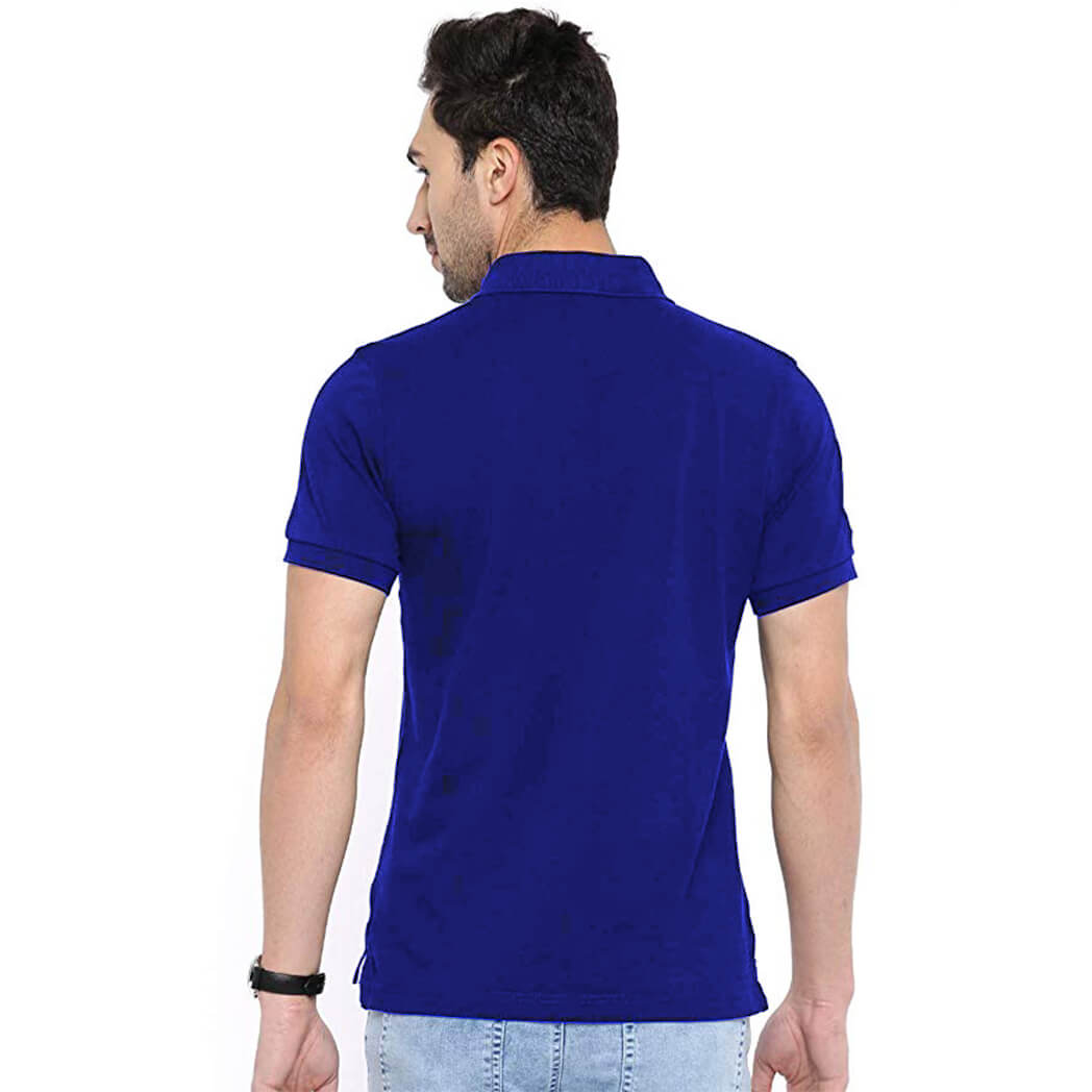 Pack Of 2| Elegant Indian Polo T-Shirts|Black & Royal Blue – Cool Vibe