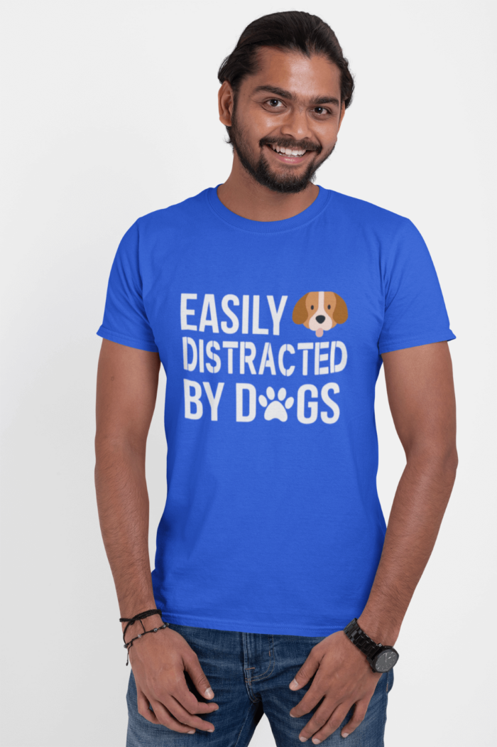 Alternative view of Distracted by Dogs Tee