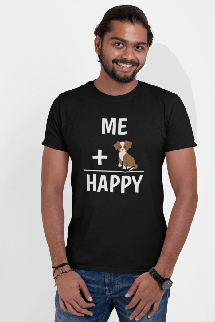 Alternative view of Me Plus Dog Happy Tee