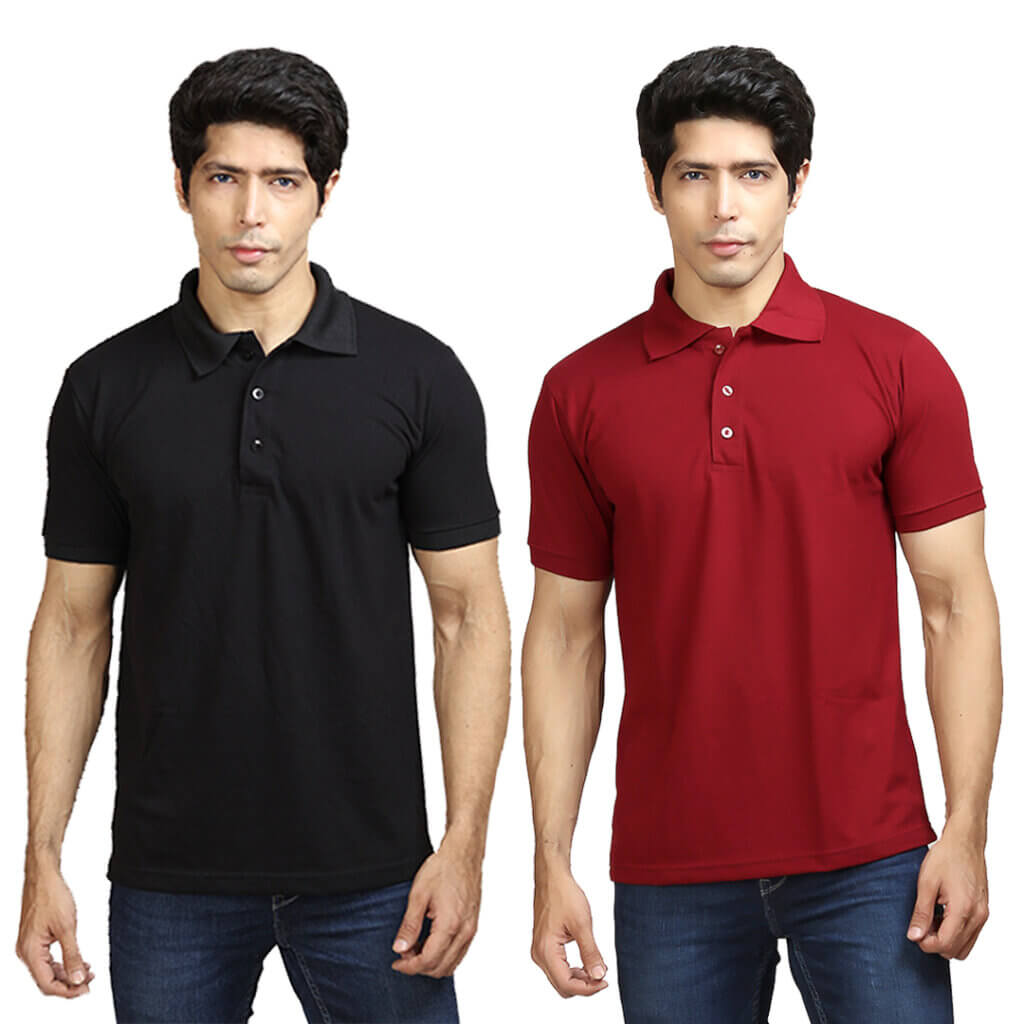 Pick Any 2 Polo T-shirts Combo I Pique Cotton Polos – Cool Vibe