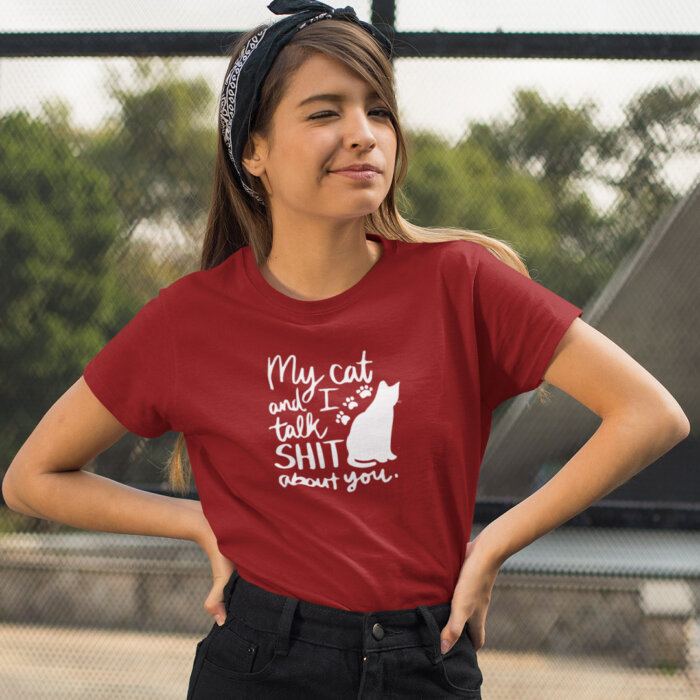 Alternative view of My Cat and I Talk Shit About You | UnisexT-shirt