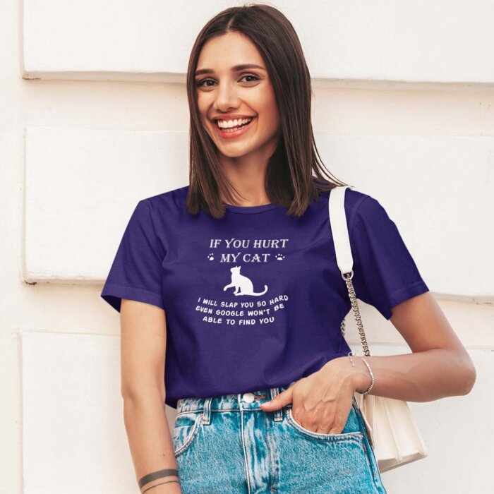 Alternative view of If You Hurt My Cat | Unisex T-shirt