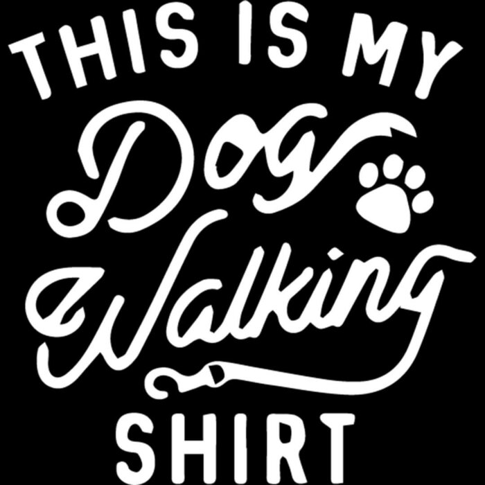 Alternative view of This is my dog walking shirt | Unisex T-shirt