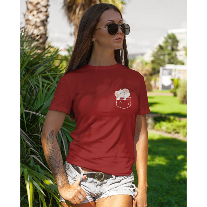 Alternative view of Elephant Pocket | T-Shirt