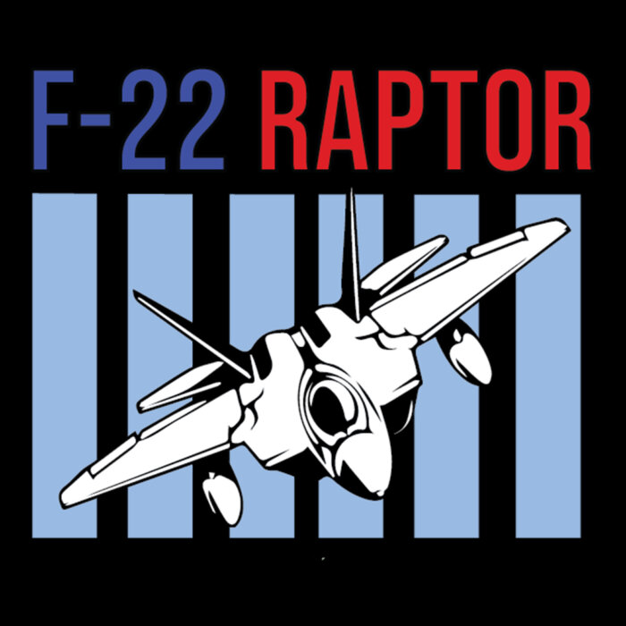 Alternative view of F-22 Raptor Fighter | Aircraft T-shirt