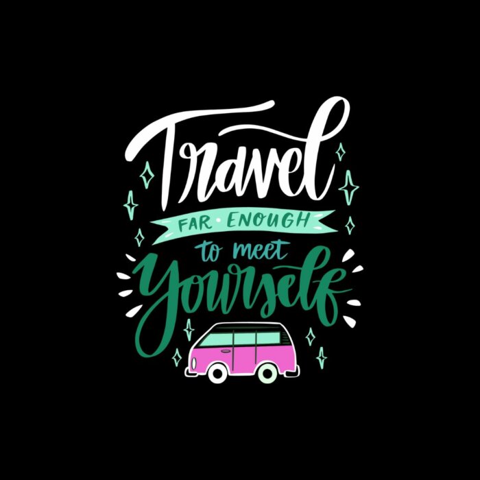 Alternative view of Travel Far Enough To You Meet Yourself | T-Shirt for Men