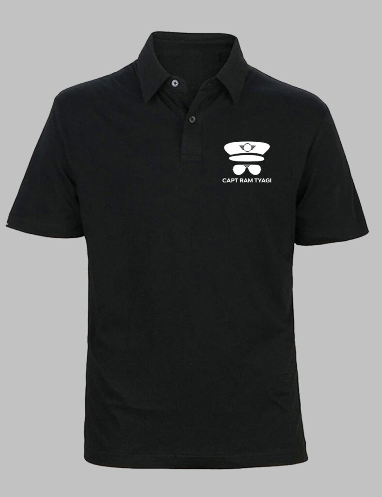 Personalized Pilot Symbol Unisex Polo T-shirt | Gift for Pilot ...