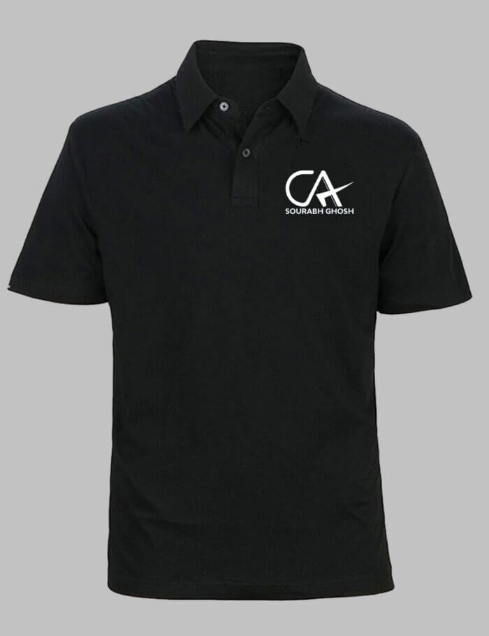Personalized CA Unisex Polo T-shirt | Gift for Chartered Accountants| Customized CA T-Shirts
