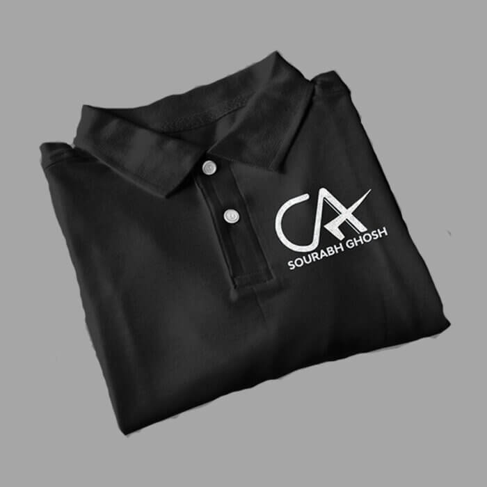 Alternative view of Personalized CA Unisex Polo T-shirt | Gift for Chartered Accountants| Customized CA T-Shirts