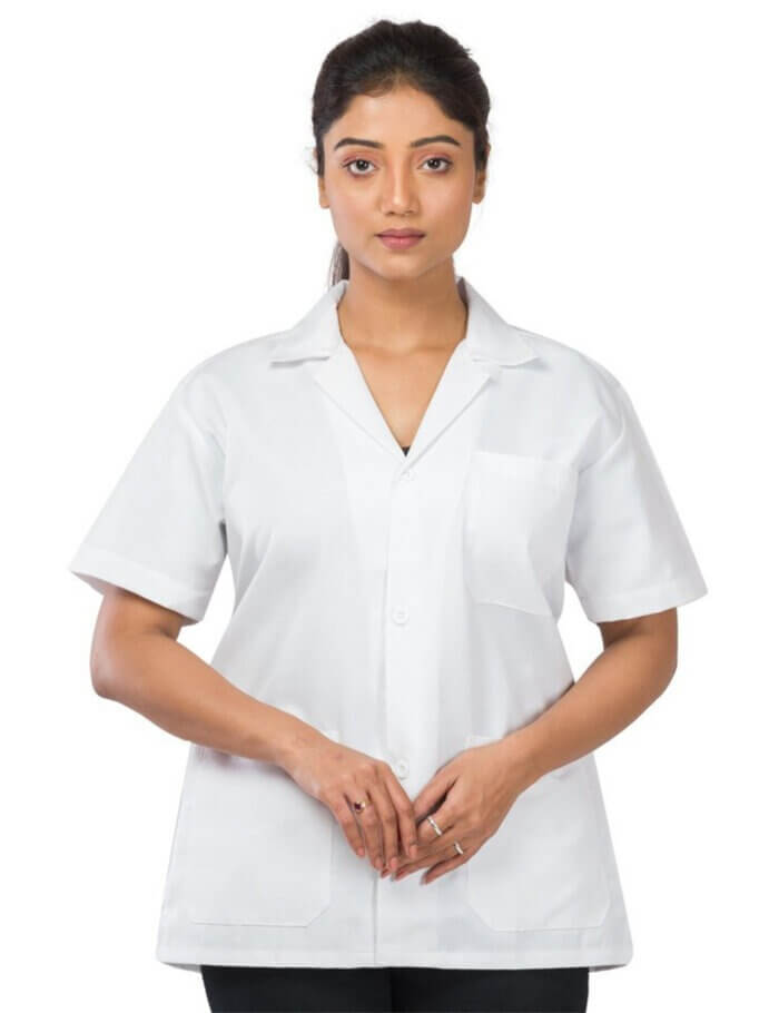 Alternative view of Doctor Lab Coat Apron Half Sleeves (Unisex)