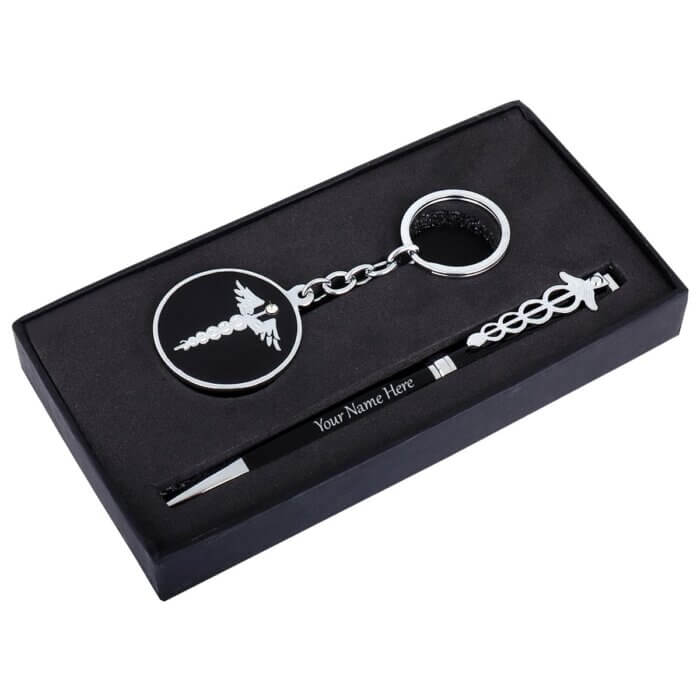 Alternative view of Personalized Doctor Premium Pen & Keychain Set With Your Name Engraved | Customized Gift
