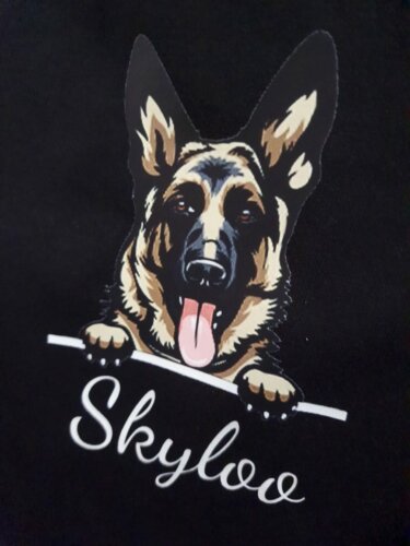 Personalized Pet Unisex T-Shirt With Pet Name | Customized Dog Name T-Shirt photo review