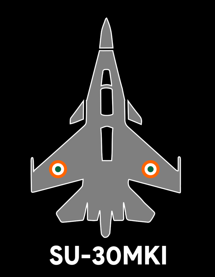 Alternative view of SU-30MKI Fighter Polo T-Shirt